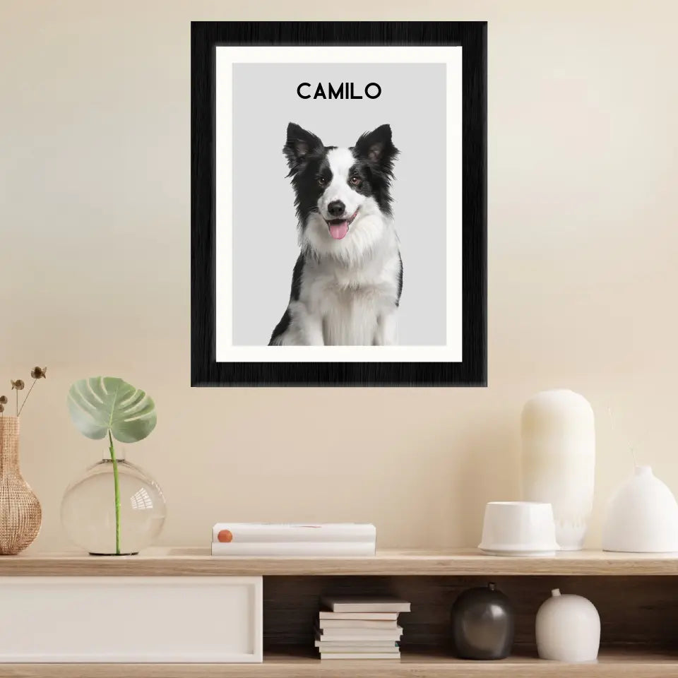 Cuadro Decorativo Personalizable - Retrato de Mascota